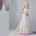 Overlace Wedding Dresses Applique Vintage Bridal Gowns with Buttons Back Bridal Dresses